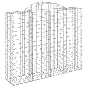 vidaXL Συρματοκιβώτια Τοξωτά 20 τεμ. 200x50x160/180 εκ. Γαλβαν. Ατσάλι