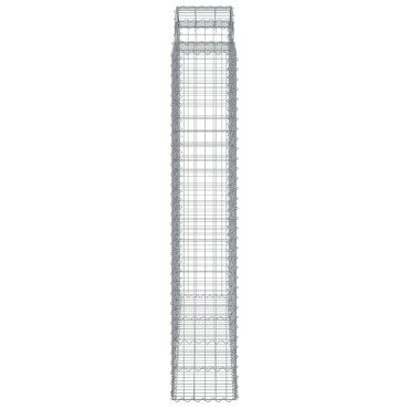 vidaXL Συρματοκιβώτια Τοξωτά 11 τεμ. 200x50x220/240 εκ. Γαλβαν. Ατσάλι