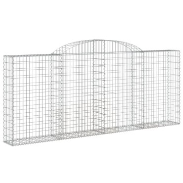 vidaXL Συρματοκιβώτια Τοξωτά 20 τεμ. 300x30x120/140 εκ. Γαλβαν. Ατσάλι