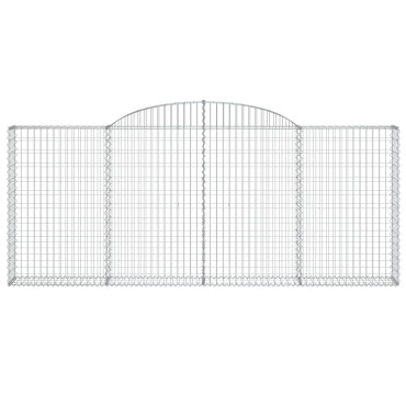 vidaXL Συρματοκιβώτια Τοξωτά 20 τεμ. 300x30x120/140 εκ. Γαλβαν. Ατσάλι