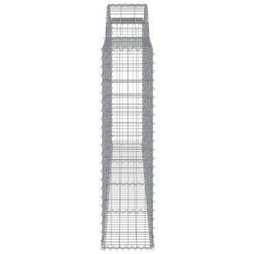 vidaXL Συρματοκιβώτια Τοξωτά 20 τεμ. 300x30x120/140 εκ. Γαλβαν. Ατσάλι