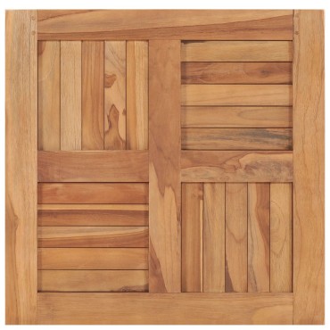 vidaXL Επιφάνεια Τραπεζιού 60x60x2,5cm Μασίφ Ξύλο Teak 1 τεμ.