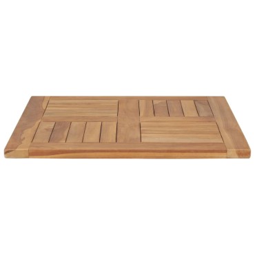 vidaXL Επιφάνεια Τραπεζιού 60x60x2,5cm Μασίφ Ξύλο Teak 1 τεμ.