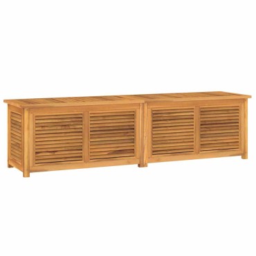 vidaXL Μπαούλο Αποθήκευσης Κήπου με Τσάντα 200x50x55cm Μασίφ Ξύλο Teak 1 τεμ.