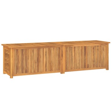 vidaXL Μπαούλο Αποθήκευσης Κήπου με Τσάντα 200x50x55cm Μασίφ Ξύλο Teak 1 τεμ.