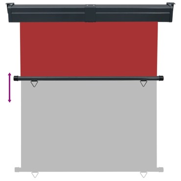 vidaXL Σκίαστρο Βεράντας Πλαϊνό Κόκκινο 175 x 250 εκ.