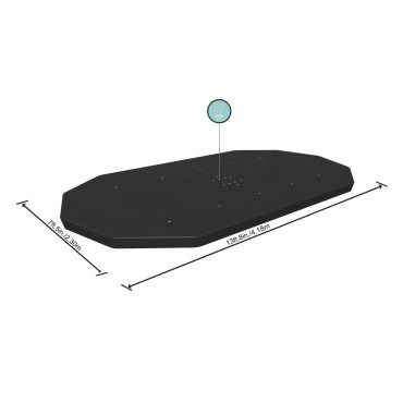 Bestway Κάλυμμα Πισίνας Flowclear 418 x 230 εκ.