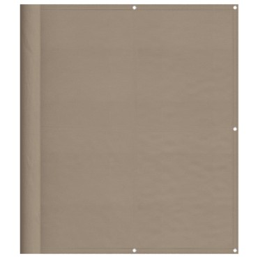 vidaXL Διαχωριστικό Βεράντας Taupe 120x700εκ 100% Πολ. Ύφασμα Oxford