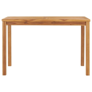 vidaXL Τραπεζαρία Κήπου 120x70x77cm από Μασίφ Ξύλο Teak 1 τεμ.