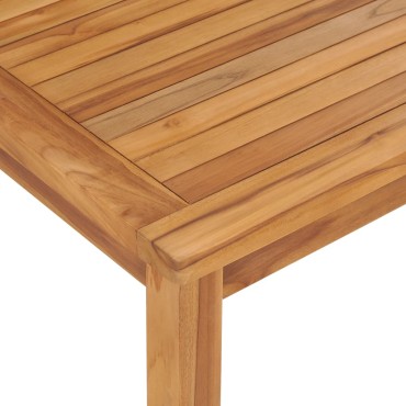 vidaXL Τραπεζαρία Κήπου 120x70x77cm από Μασίφ Ξύλο Teak 1 τεμ.