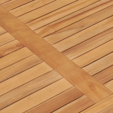 vidaXL Τραπεζαρία Κήπου 120x70x77cm από Μασίφ Ξύλο Teak 1 τεμ.