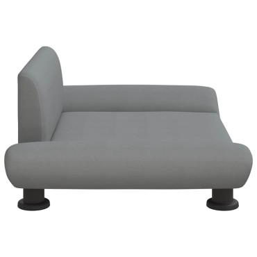 vidaXL Κρεβάτι Σκύλου Ανοιχτό Γκρι 70x45x28 εκ. Υφασμάτινο