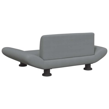 vidaXL Κρεβάτι Σκύλου Ανοιχτό Γκρι 70x45x28 εκ. Υφασμάτινο