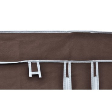 vidaXL Ντουλάπα Καφέ Υφασμάτινη 110x45x175cm 1 τεμ.