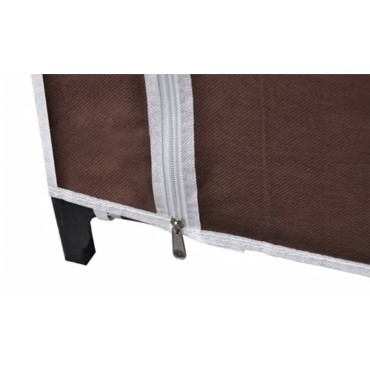 vidaXL Ντουλάπα Καφέ Υφασμάτινη 110x45x175cm 1 τεμ.