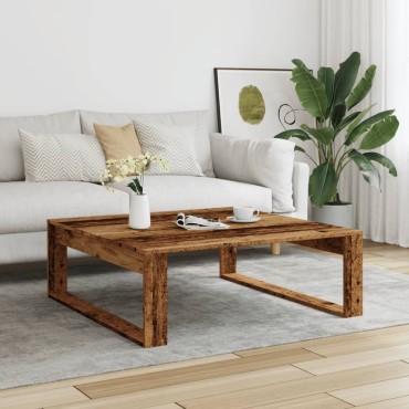 vidaXL Τραπεζάκι Σαλονιού Παλ. Ξύλο 100x100x35cm από Επεξ. Ξύλο 1 τεμ.