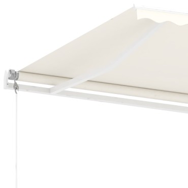 vidaXL Τέντα Αυτόματη Ανεξάρτητη Κρεμ 600x350 εκ.