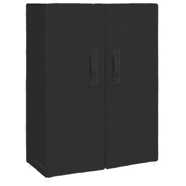 vidaXL Παπουτσοθήκη Μαύρη 60x28x90cm Υφασμάτινη