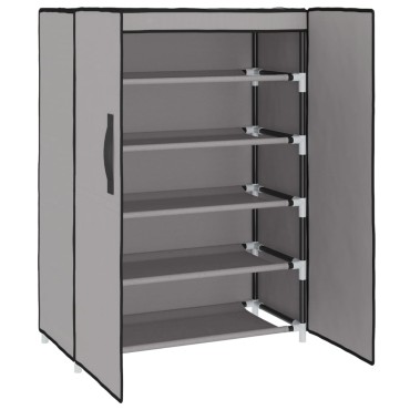 vidaXL Ντουλάπα Παπουτσιών Γκρι 60x28x90cm Υφασμάτινη