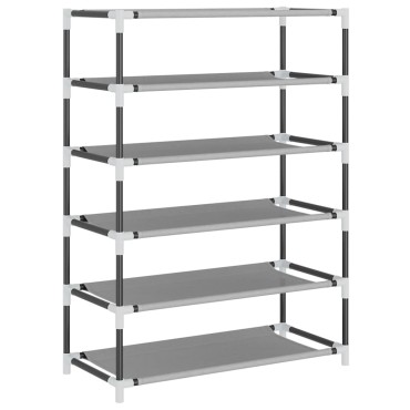 vidaXL Ντουλάπα Παπουτσιών Γκρι 60x28x90cm Υφασμάτινη