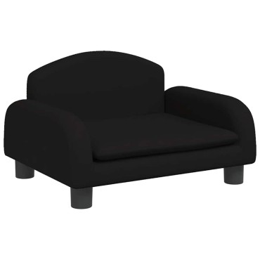 vidaXL Κρεβάτι Σκύλου Μαύρο 50 x 40 x 30 εκ. Υφασμάτινο