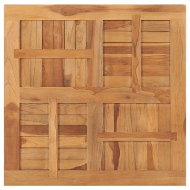 vidaXL Επιφάνεια Τραπεζιού Τετράγωνη 80x80x2,5cm Μασίφ Ξύλο Teak 1 τεμ.