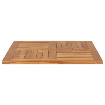 vidaXL Επιφάνεια Τραπεζιού Τετράγωνη 80x80x2,5cm Μασίφ Ξύλο Teak 1 τεμ.