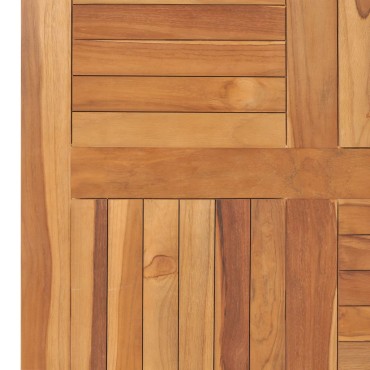 vidaXL Επιφάνεια Τραπεζιού Τετράγωνη 80x80x2,5cm Μασίφ Ξύλο Teak 1 τεμ.