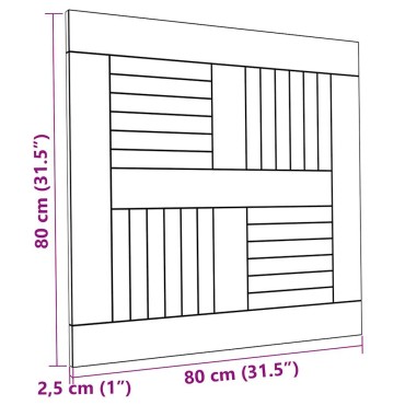 vidaXL Επιφάνεια Τραπεζιού Τετράγωνη 80x80x2,5cm Μασίφ Ξύλο Teak 1 τεμ.