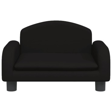 vidaXL Καναπές Παιδικός Μαύρο 50x40x30cm από Ύφασμα 1 τεμ.