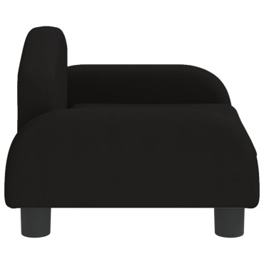 vidaXL Καναπές Παιδικός Μαύρο 50x40x30cm από Ύφασμα 1 τεμ.