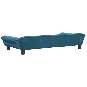 vidaXL Κρεβάτι Σκύλου Μπλε 100 x 50 x 21 εκ. Βελούδινο