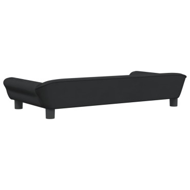 vidaXL Καναπές Παιδικός Μαύρος 100x50x26cm από Βελούδο 1 τεμ.