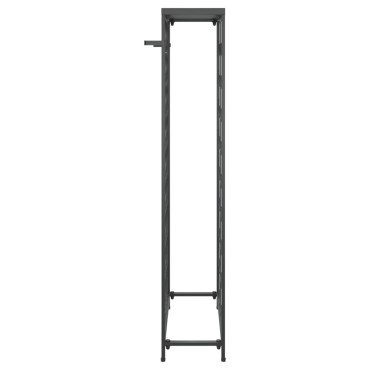 vidaXL Ραφιέρα Κρασιών 45 Μπουκ. Μαύρη 54x18x100cm Σφυρήλατο Σίδερο 1 τεμ.