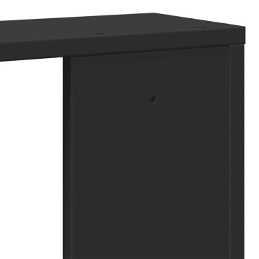 vidaXL Ράφι Τοίχου Μαύρη 100x15x70cm από Επεξεργασμένο Ξύλο 1 τεμ.