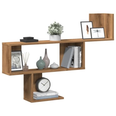 vidaXL Ράφι Τοίχου Αρτισιανή Δρυς 100x15x70cm από Επεξεργασμένο Ξύλο 1 τεμ.