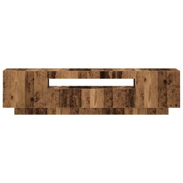 vidaXL Έπιπλο Τηλεόρασης LED Όψη Παλαιού Ξύλου 160x35x40cmΕπεξ. Ξύλο