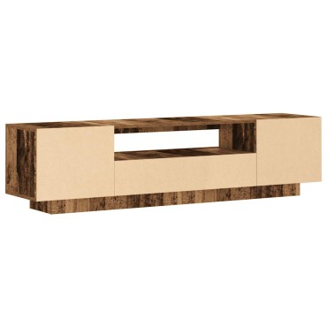 vidaXL Έπιπλο Τηλεόρασης LED Όψη Παλαιού Ξύλου 160x35x40cmΕπεξ. Ξύλο