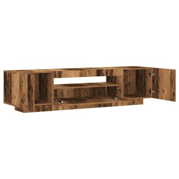 vidaXL Έπιπλο Τηλεόρασης LED Όψη Παλαιού Ξύλου 160x35x40cmΕπεξ. Ξύλο