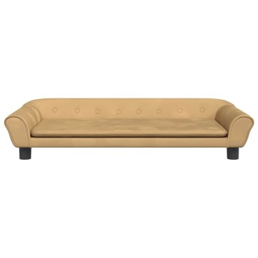 vidaXL Κρεβάτι Σκύλου Καφέ 100 x 50 x 21 εκ. Βελούδινο