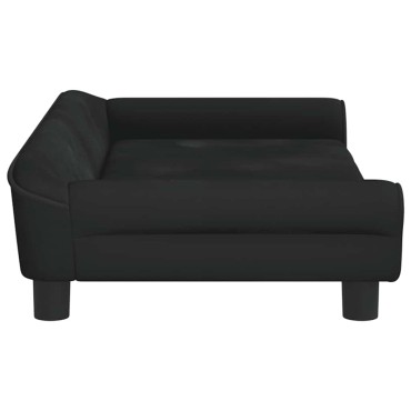 vidaXL Κρεβάτι Σκύλου Μαύρο 100 x 50 x 21 εκ. Βελούδινο