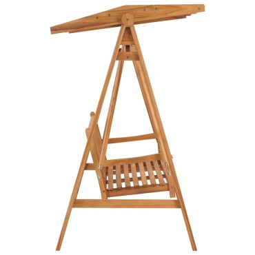 vidaXL Κούνια Κήπου 170 εκ. από Μασίφ Ξύλο Teak