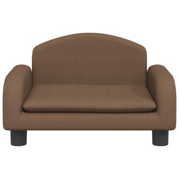 vidaXL Καναπές Παιδικός Καφέ 50x40x30cm από Ύφασμα 1 τεμ.