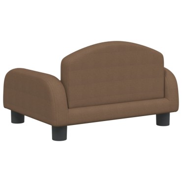 vidaXL Καναπές Παιδικός Καφέ 50x40x30cm από Ύφασμα 1 τεμ.