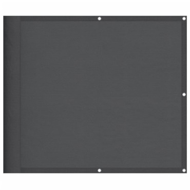 vidaXL Διαχωριστικό Βεράντας Ανθρακί 90x1000εκ 100% Πολ. Ύφασμα Oxford