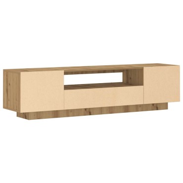 vidaXL Έπιπλο Τηλεόρασης με LED Αρτισιανή Δρυς 160x35x40cm Επεξ.Ξύλο