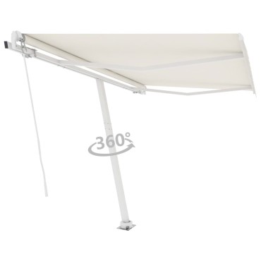 vidaXL Τέντα Αυτόματη Ανεξάρτητη Κρεμ 300 x 250 εκ.