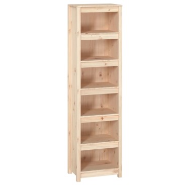 vidaXL Βιβλιοθήκη 50x35x183cm από Μασίφ Ξύλο Πεύκου 1 τεμ.