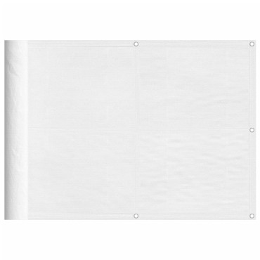vidaXL Διαχωριστικό Βεράντας Λευκό 75x800εκ 100% Πολ. Ύφασμα Oxford