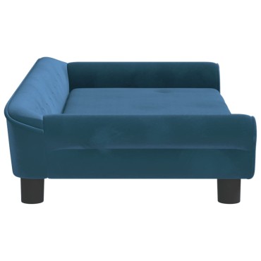 vidaXL Καναπές Παιδικός Μπλε 100x50x26cm από Βελούδο 1 τεμ.